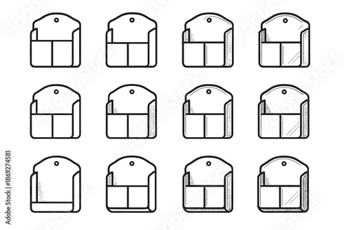 Reinforced patch crest shading remote icon holder slope highlight vector curve arc