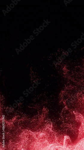 縦パーティクル煙背景