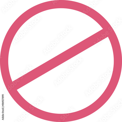 赤い丸のばってんマーク　ベクターイラスト素材