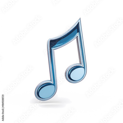 Stylized note symbol in minimal black line style over a white background for elegant visual use
