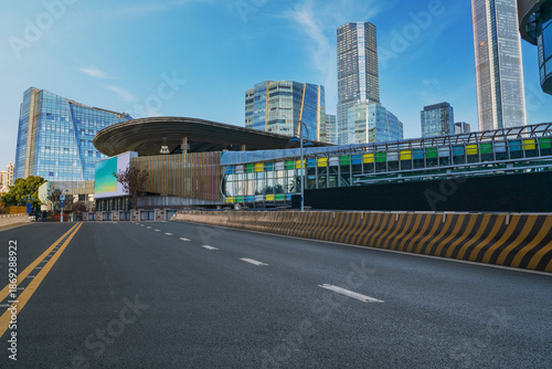 Modern Urban Architecture and Road Traffic in Suzhou, Jiangsu Province, China on December 8, 2025
