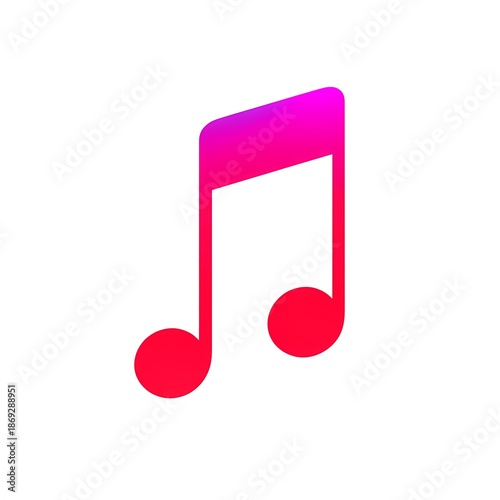 Stylized note symbol in minimal black line style over a white background for elegant visual use