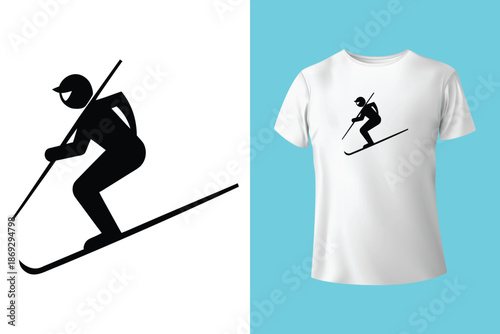 Magical winter. Cozy home. let it snow. vintage winter t shirt design, textile print, fashion design artwork. mountain adventure winter cosy sports Varsity College USA Trending Graphic Tee t-shirt