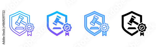 Regulatory Compliance Multi Style Icon Set