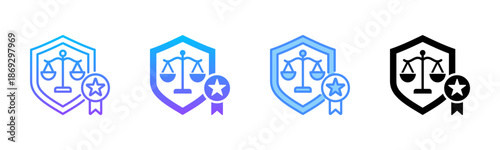 Legal Compliance Multi Style Icon Set