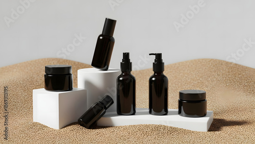 Cosmetic Product Mockup Collection for Beauty and Skincare Presentation