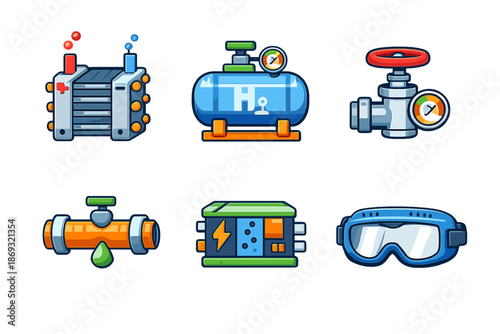 Set of Science and Industry Icons
