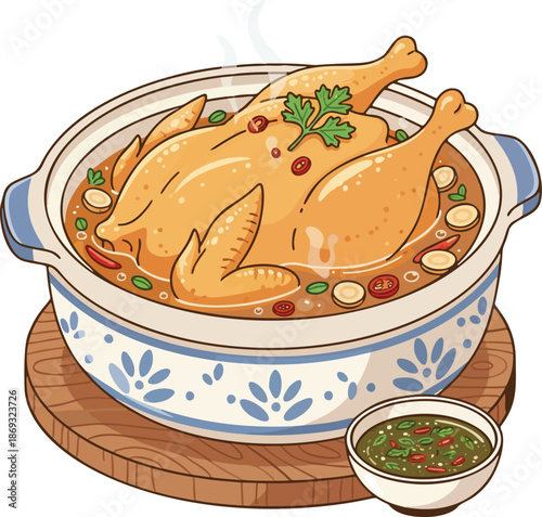 Braised Chicken in Fish Sauce