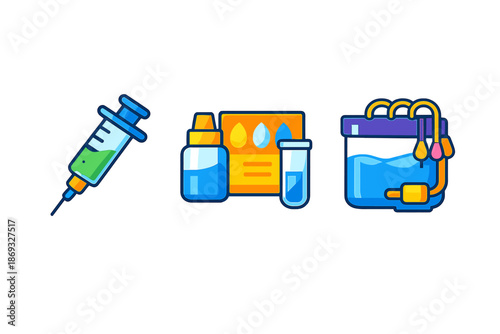 Medical and Laboratory Equipment Icons
