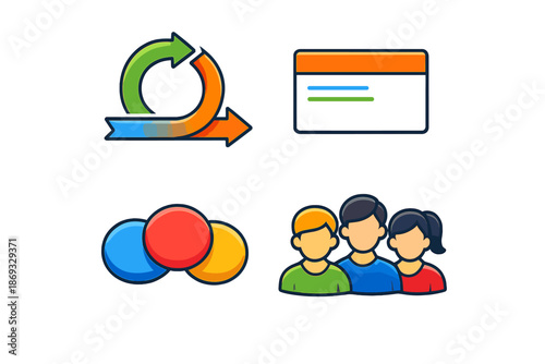 Agile methodology icons