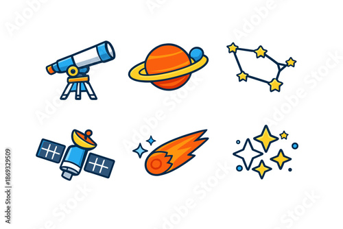 Space and Astronomy Icons