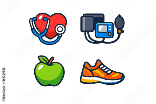 Health and Fitness Icons Collection