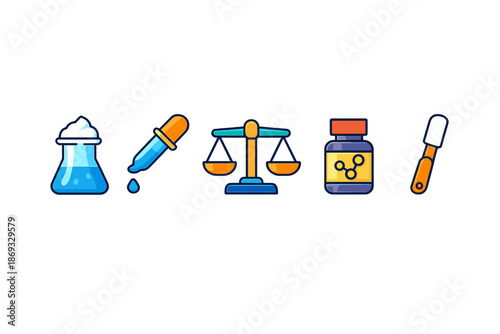 Science Laboratory Icons