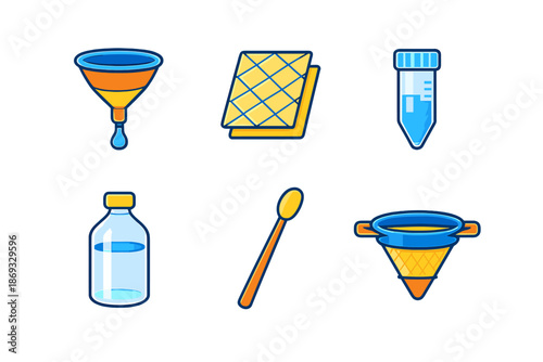 Science Laboratory Icons Set