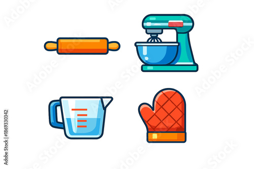 Baking Equipment Icons