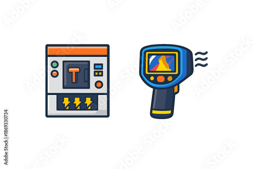 Thermal Camera and Circuit Breaker Icons