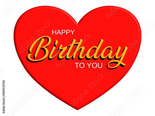 Happy Birthday To You greeting card. 