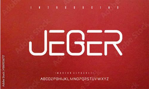 MODERN JEGER font for creative design projects