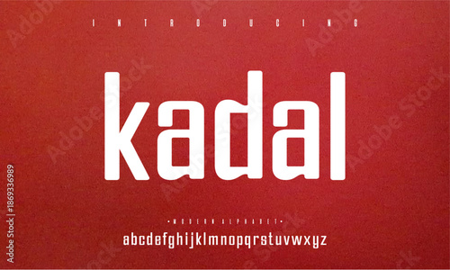 Modern typography with Kadal font