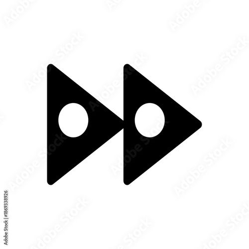 Multimedia video player frame template. Live video streaming, broadcasting vector illustration