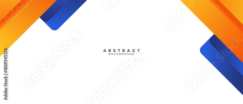 abstract orange blue geometric background vector illustration suitable for banner, adv, poster and business card