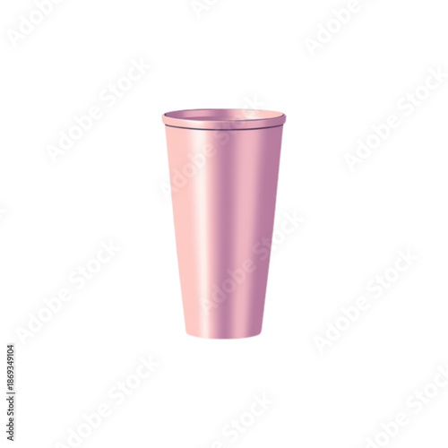 pink disposable cup