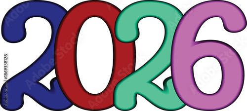 2026 Children's school education and colorful alphabet fridge magnets and plastic letters spelling words are separated on a plain background.