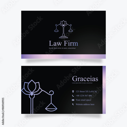 Modern Black and Silver Auto Repair Business Card Template