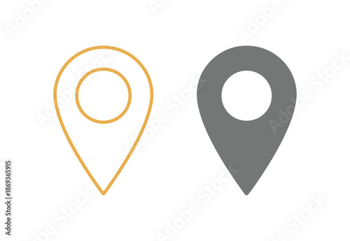 Map pin icon. location pin place marker. Location icon. Map marker pointer icon set. GPS location symbol collection.