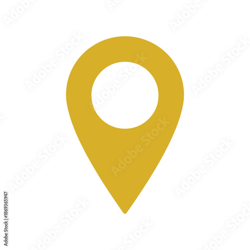 Navigation pin icon vector symbol for mobile apps and website UI designs. Vector illustration on a transparent background.