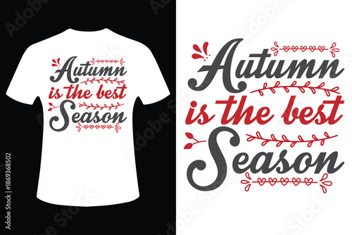 Autumn is the best season t shirt design with baseball elements