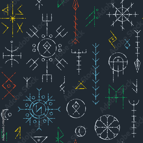 Mystic Alchemy Runes Dark Pattern