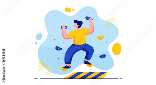 Man Lifting Weights in Fitness Routine.