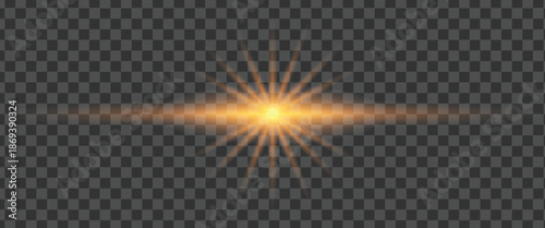 Vibrant orange light explosion on dark background