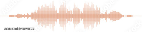 Sound waveform illustration Vector