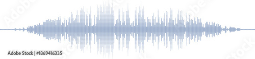 Sound waveform visual representation Vector