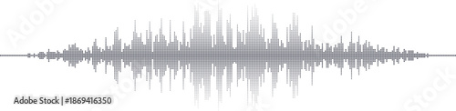 Sound wave pattern illustration Vector