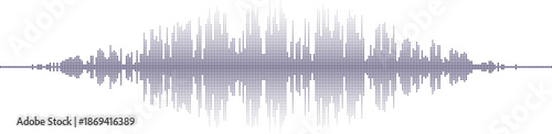 Sound waveform visual representation Vector