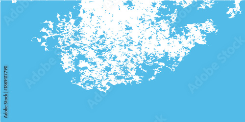 An abstract blue winter background featuring a seasonal design with stars, snowflakes, and icy bubbles for a festive Christmas holiday card illustration