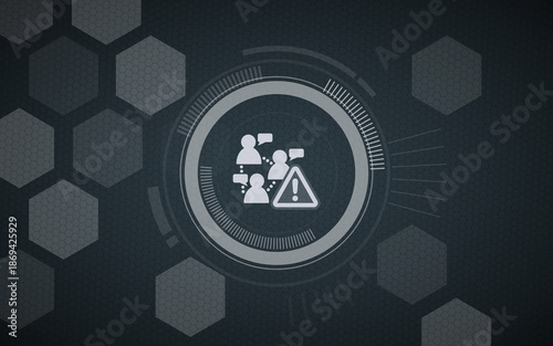 Foto Social Media Community Guidelines Header and Warning for Group Communication Reg