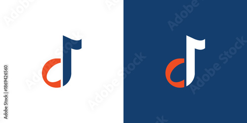 Modern and unique C initials music logo design