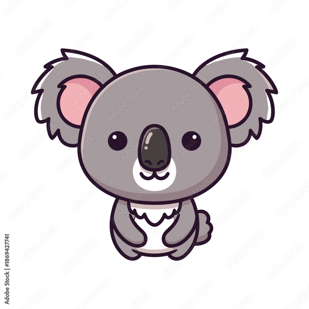 Fototapeta premium Adorable Cartoon Koala Illustration