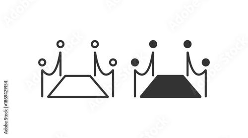 Red carpet, VIP carpet icon. Vector illustration design.