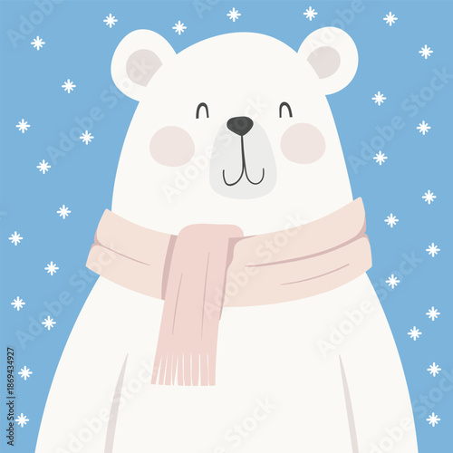 cute cartoon polar bear