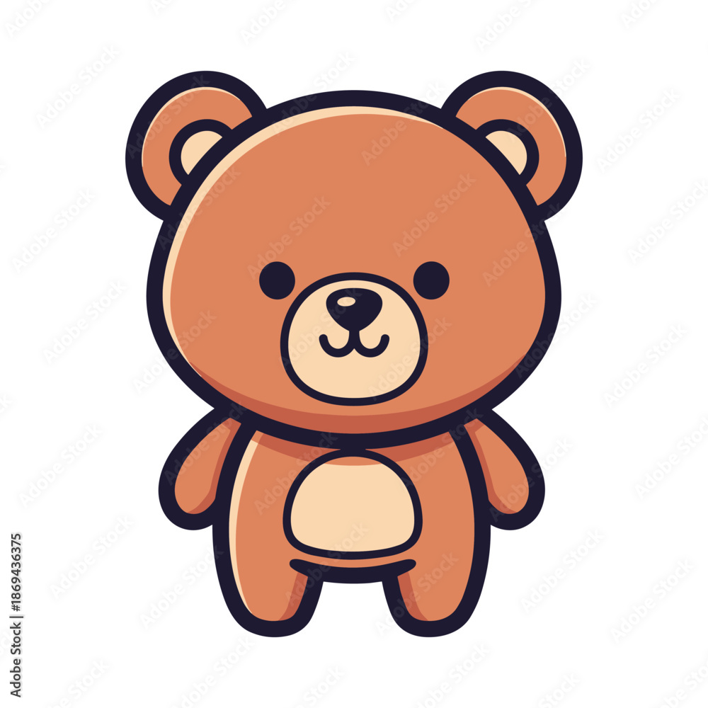 Obraz premium Cute Cartoon Bear Illustration