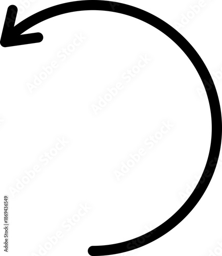 Redo Icon – Rotate Right Arrow Outline Vector