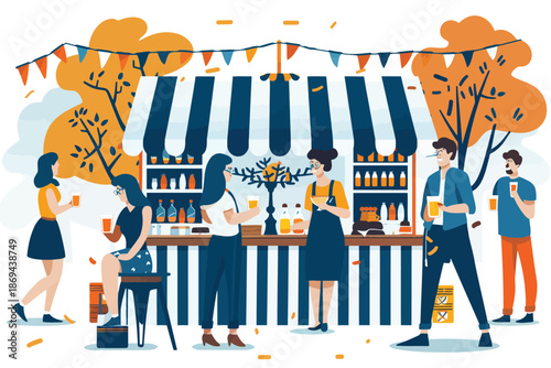 Oktoberfest isolated illustration