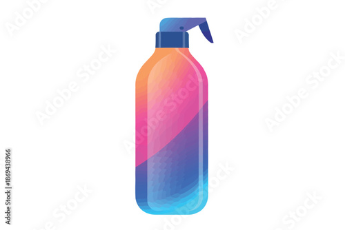 spray bottle isolated illustration