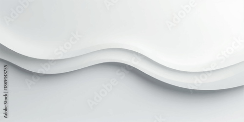 Smooth blue and white wavy lines create a flowing vector curve pattern with a motion design on a clean white background for a professional business wallpaper illustration