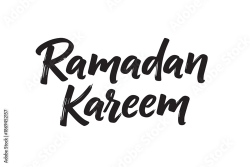 Ramadan kareem elegant calligraphy on a pristine for greeting vector illustration on transparent background